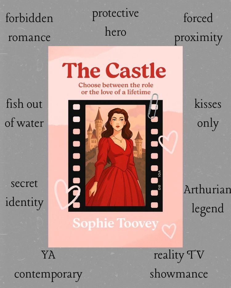 Promotional image for the Romance Book Blast on July 22nd, featuring over 1,000 free romance ebooks in genres like YA romance, clean and sweet romance, historical romance, and romantic comedy. Includes website link to RomanceBookLovers.com and a featured spotlight on The Castle by Sophie Toovey, a YA contemporary romance with secret identity and enemies-to-lovers tropes.